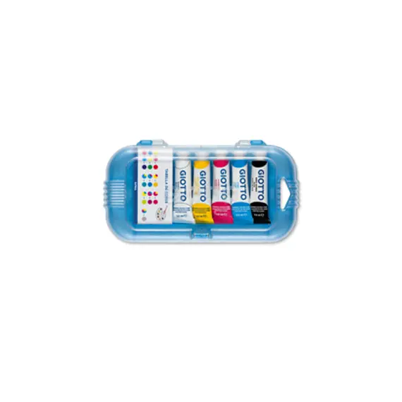 Guache Tubo Giotto 5 Cores Primárias 7,5ml - Conjunto de Pintura para Crianças e Artistas