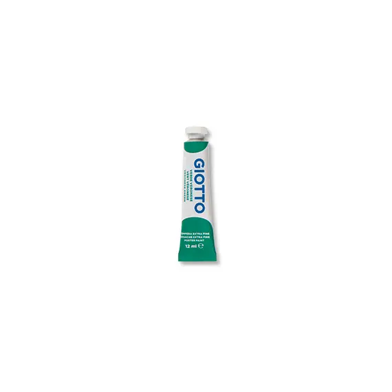 Gouache Giotto Tubo 12ml Verde Esmeralda | Tintas de alta qualidade para arte e escola
