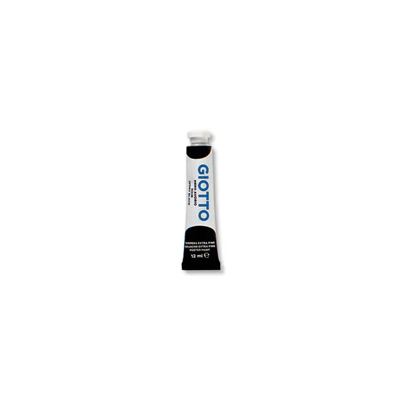 Guache Tubo 12ml Giotto Preto - Tinta de Alta Qualidade para Arte e Escola