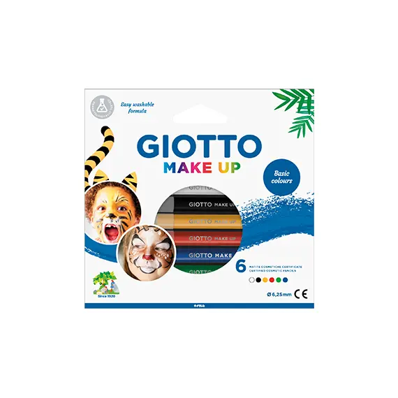 Lápis Facial Giotto Clássicas 6 Core - Maquilhagem Facial de Qualidade na bluepixel.pt