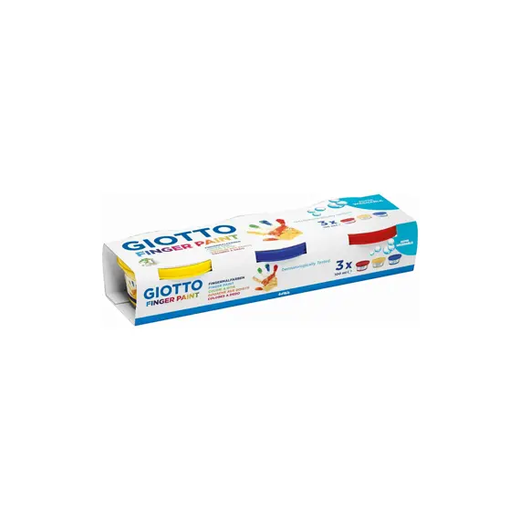Guache Pintura Dedos Giotto 3x100ml - Conjunto de Guache para Crianças | bluepixel.pt