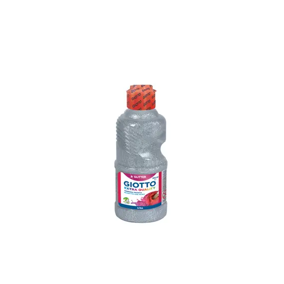 Guache Líquido Giotto Extra Quality Prata Glitter 250ml | Tintas e Materiais de Arte