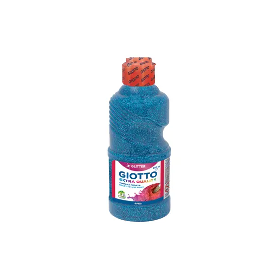 Guache Líquido Giotto 250ml Azul Glitter | Tintas de Alta Qualidade na bluepixel.pt