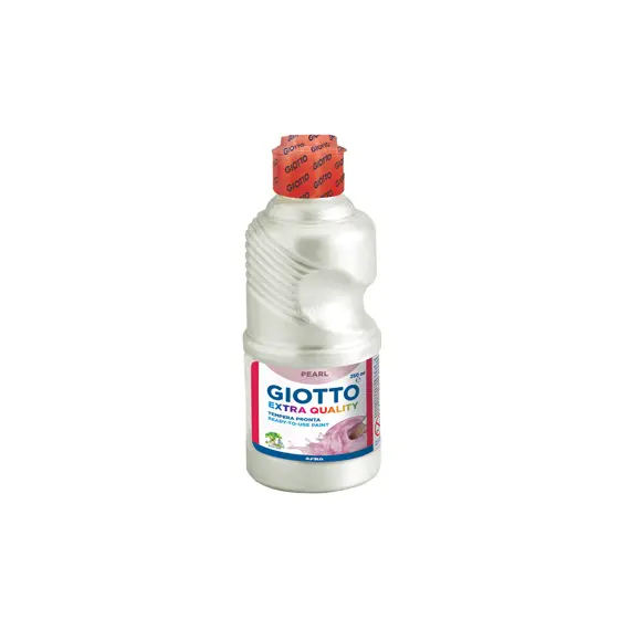Guache Líquido Giotto Extra Quality Branco Pearlem 250ml - Tintas de Alta Qualidade