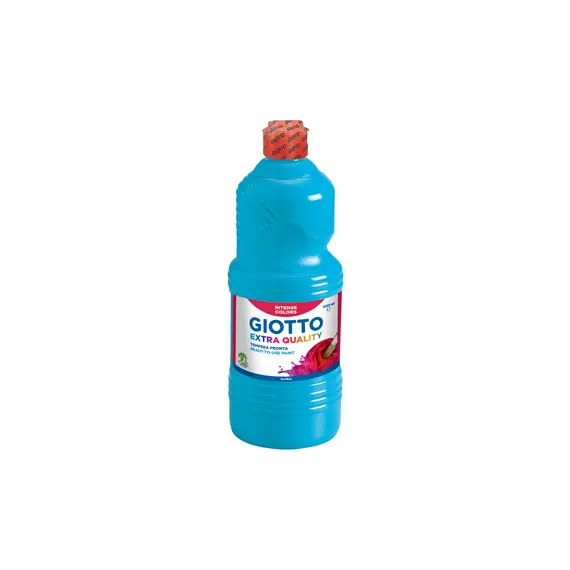 Guache Líquido Giotto Extra Quality 1L Azul Ciano | Tintas de Alta Qualidade na bluepixel.pt