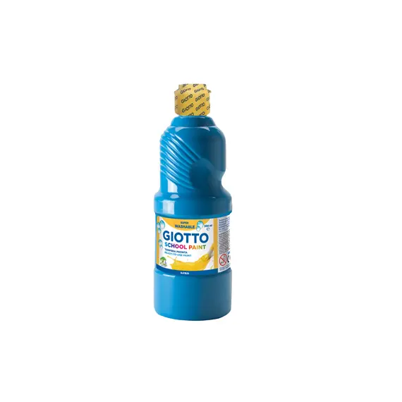 Guache Líquido Giotto Escolar 500ml Azul Ciano - Tintas para Pintura Escolar