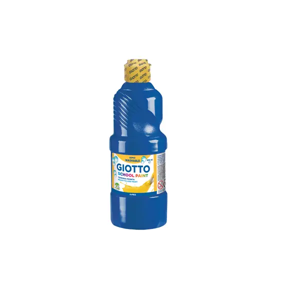 Guache Líquido Giotto Escolar 500ml Azul Escuro | Material de Arte para Escola