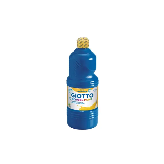 Guache Líquido Giotto Escolar 1L Azul Escuro | Tintas de Alta Qualidade para Arte Escolar