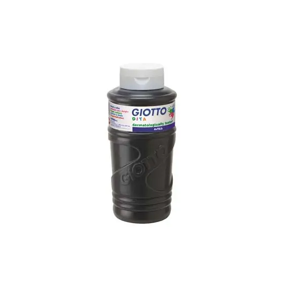 Guache de Dedos Giotto 750ml Preto | Tinta Infantil de Alta Qualidade na bluepixel.pt