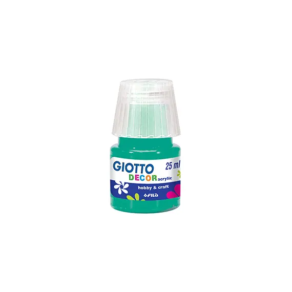 Guache Decor Acrílico Giotto Verde Esmeralda 25ml | Tintas de Qualidade para Arte e Decoração