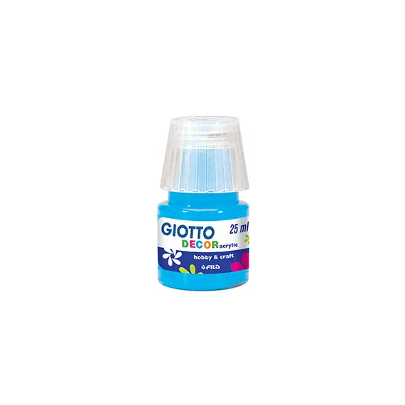 Guache Decor Acrílico Giotto Azul Ciano 25ml | Tintas de Arte na bluepixel.pt
