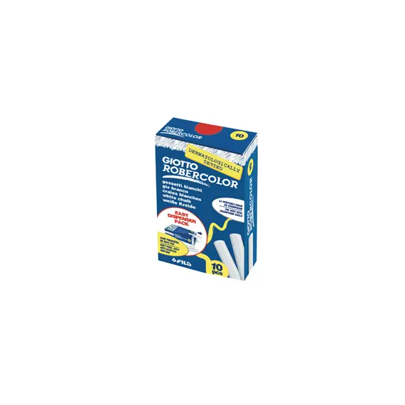 Giz Branco Giotto Robercolor Caixa 10 Unidades | Material Escolar de Qualidade