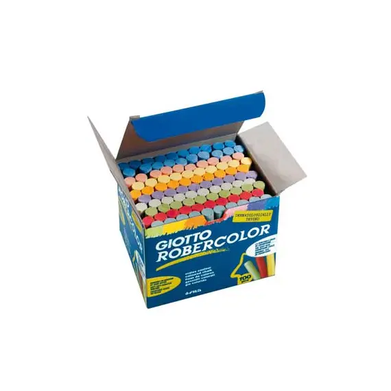 Giz Cores Sortidas Giotto Robercolor - Conjunto de 100 unidades para desenho e atividades artísticas