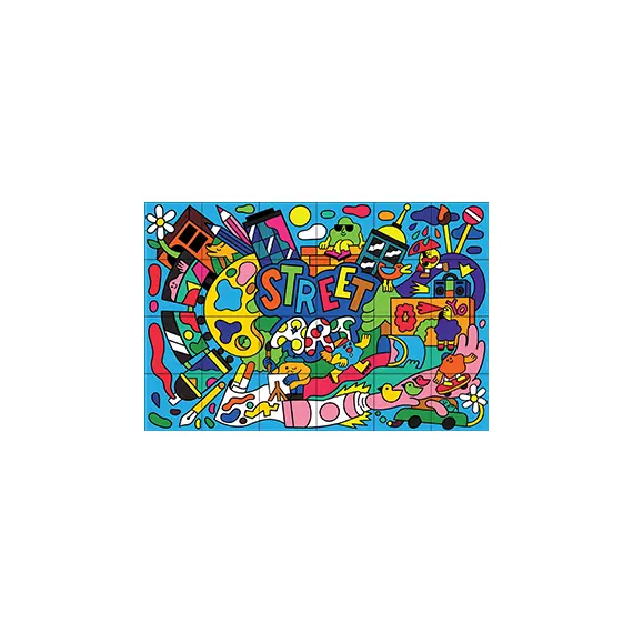 Conjunto Giotto Maxi Art Lab Color e Puzzle 46 Peças | Brinquedos Educativos para Crianças