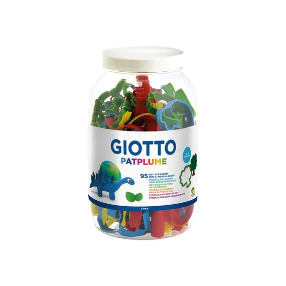 Acessórios de Modelagem Giotto Patplume Sortido - Conjunto de 95 Peças para Crianças | bluepixel.pt