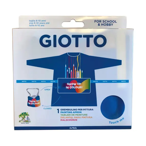 Avental Plástico Lavável Giotto para Pinturas Azul | Proteção e Praticidade