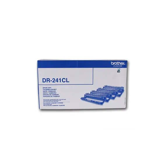 Pack Tambor Brother DR-241CL 4 Cores - Compatível com Impressoras Brother - 15.000 Páginas