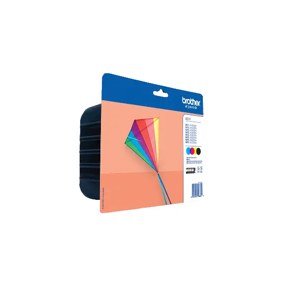 Pack de Tinteiros Brother LC223VALBP - 4 Cores de 5,9ml para Impressoras Brother - Até 550 Páginas por Cor