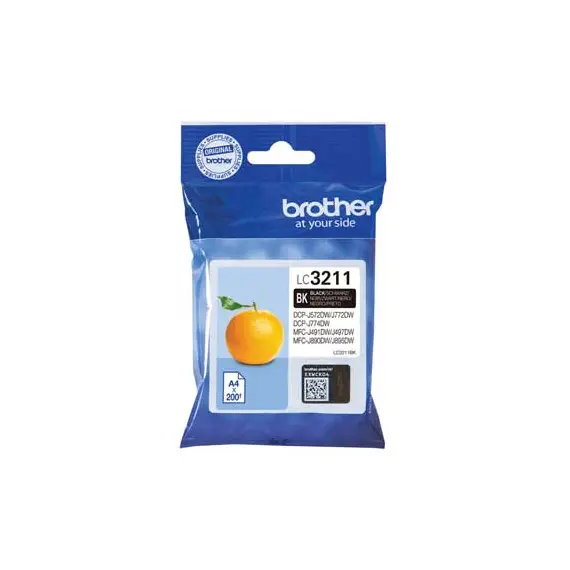 Tinteiro Brother LC3211BK Preto - Compatível com Impressoras Brother | bluepixel.pt