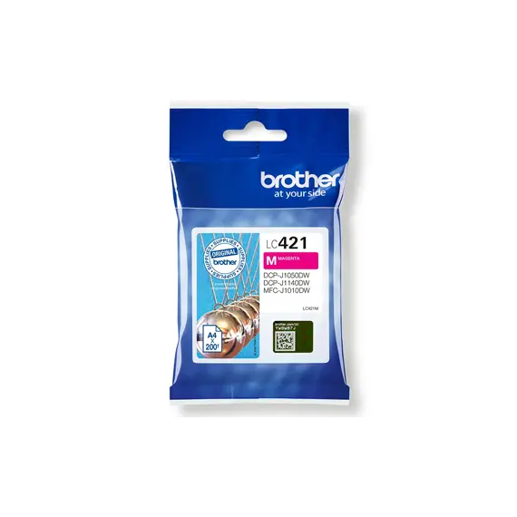 Tinteiro Brother LC421M Magenta - Cartucho de Tinta Compatível para Impressoras Brother | BluePixel.pt