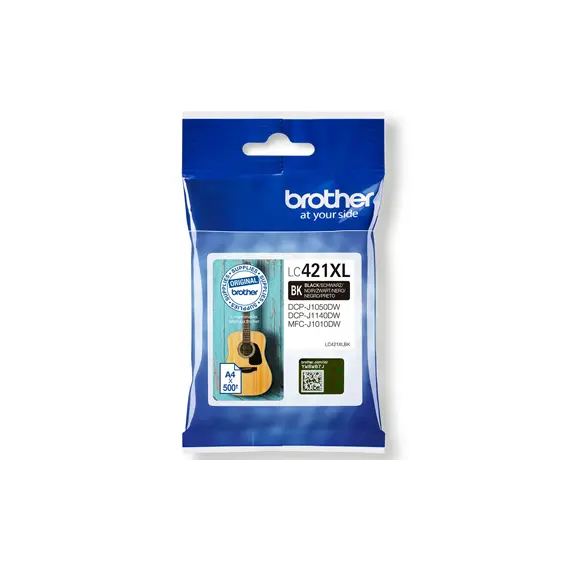 Tinteiro Brother LC421XLBK Preto - Alta Capacidade para Impressoras Brother | bluepixel.pt