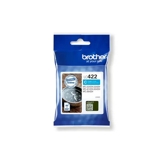 Tinteiro Brother LC422C Azul - Compatível com Impressoras Brother | BluePixel.pt