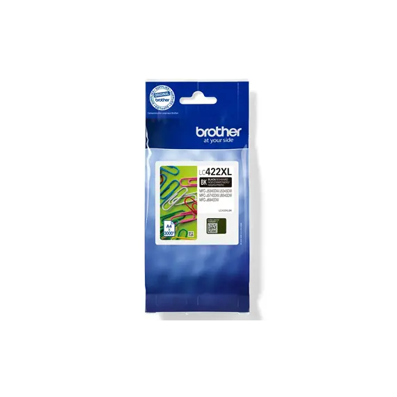 Tinteiro Brother LC422XLBK Preto - Capacidade para 3000 páginas | Loja BluePixel