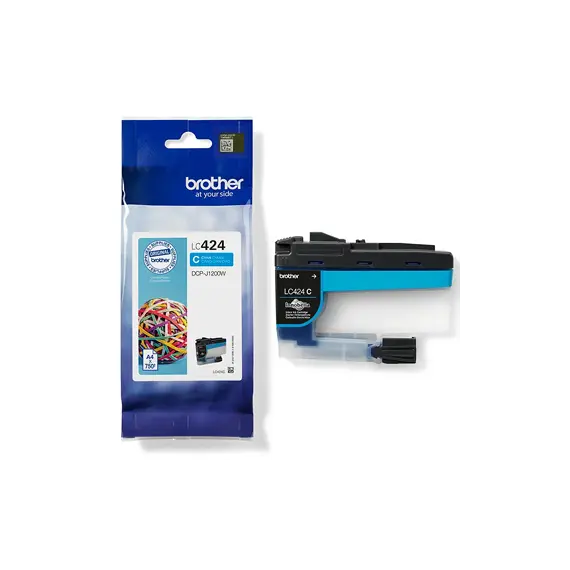 Tinteiro Brother LC424C Azul - Cartucho de Tinta Compatível para Impressoras Brother | BluePixel.pt