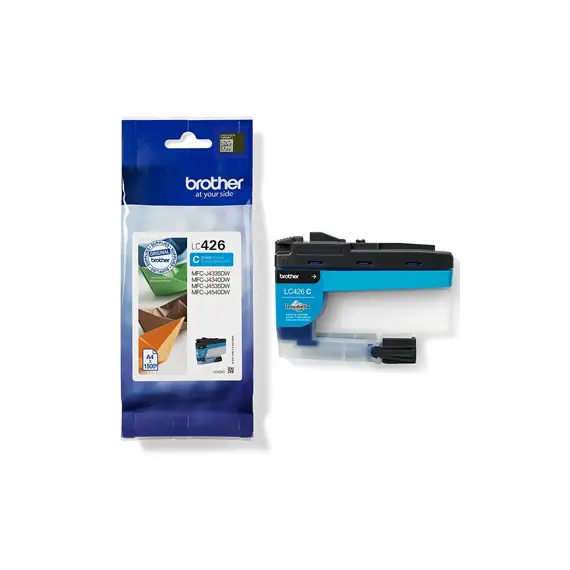 Tinteiro Brother LC426C Azul - Cartucho de tinta compatível com impressoras Brother - 1500 páginas