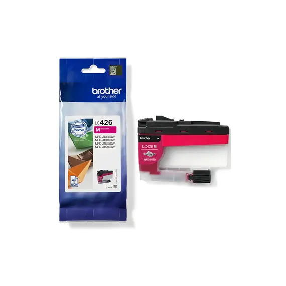 Tinteiro Brother LC426M Magenta - Cartucho de tinta para impressoras Brother com 1500 páginas de capacidade