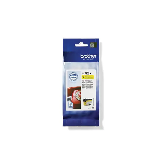 Tinteiro Brother LC427Y Amarelo - Alta Capacidade para Impressoras Brother | bluepixel.pt