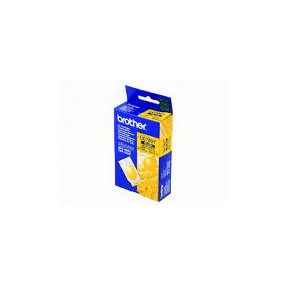 Tinteiro Brother LC700Y Amarelo - Compatível com impressoras Brother, 400 páginas de alta qualidade
