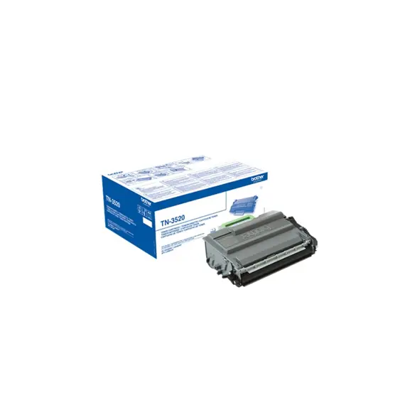 Toner Brother TN-3520 Preto 20.000 Páginas | Compatível com Impressoras Brother | Loja BluePixel