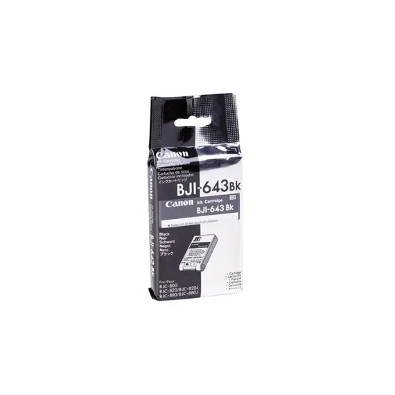 Tinteiro Canon BJI-643 Preto - Cartucho de tinta compatível com impressoras Canon | BluePixel.pt