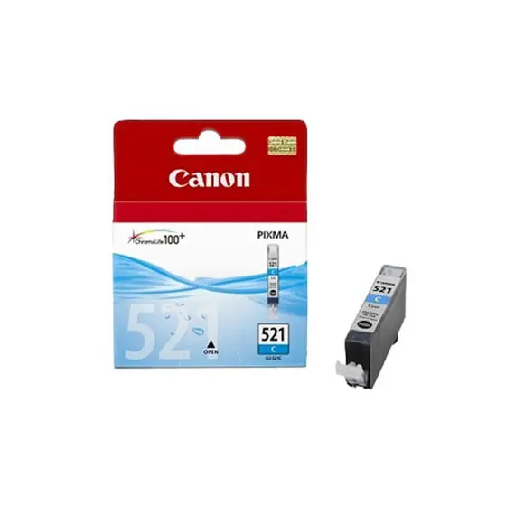 Tinteiro Canon 521 Azul 9ml - Compatível com Impressoras Canon - BluePixel.pt
