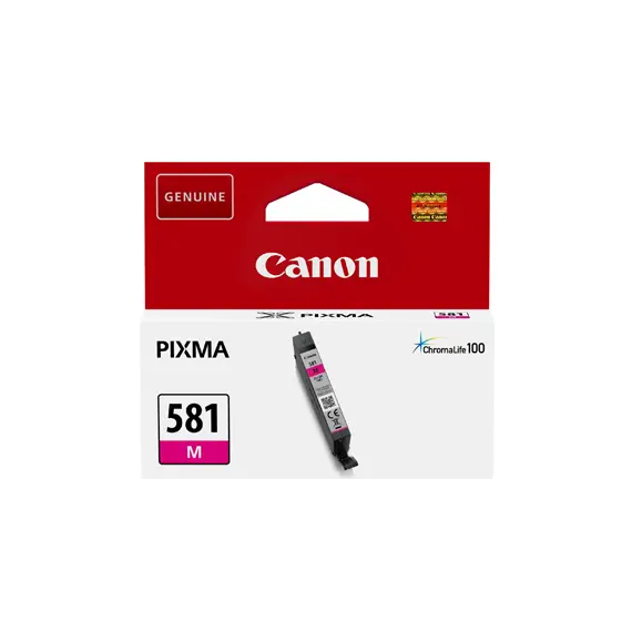 Tinteiro Canon 581 Magenta 2104C001 - Cartucho de Tinta Compatível para Impressoras Canon na BluePixel.pt