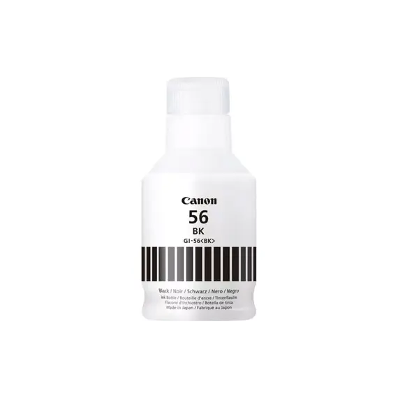 Tinteiro Canon GI-56K Preto 170ml - Alta Capacidade para Impressoras Canon | bluepixel.pt