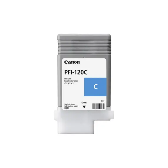 Tinteiro Canon PFI-120 Azul 130ml | Compatível com Impressoras Canon | BluePixel.pt