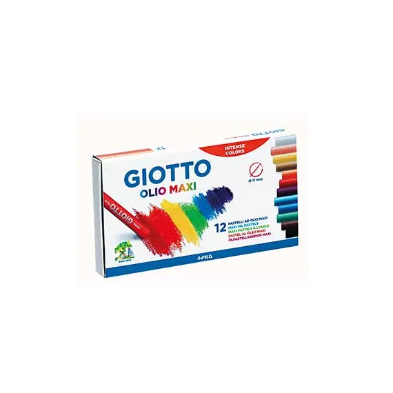 Lápis Pastel a Óleo Giotto Olio 12un - Materiais Artísticos de Qualidade na bluepixel.pt