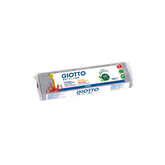 Plasticina Cinza Patplume Giotto 350g - Massa de Modelar de Alta Qualidade para Crianças e Artistas
