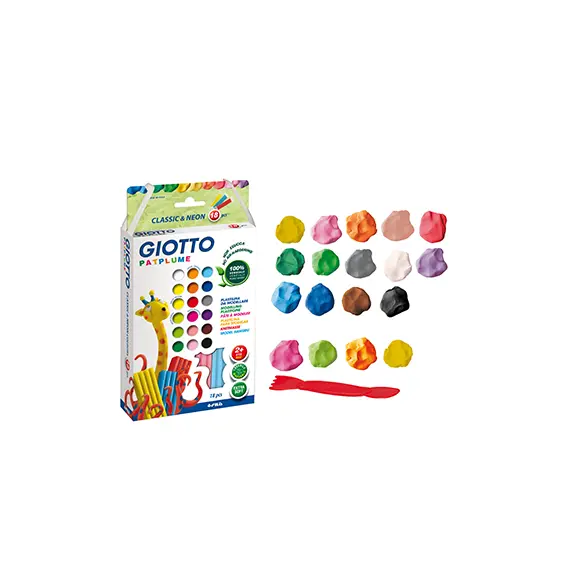 Plasticina 18 Cores Patplume Giotto - Conjunto de Plasticinas Criativas para Crianças | bluepixel.pt