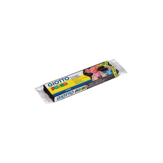 Plasticina Preto Pongo Soft Giotto 450g - Massa de Modelar de Alta Qualidade para Crianças