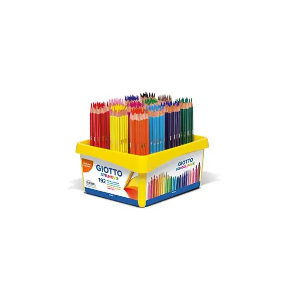 Lápis de Cor Giotto Stilnovo 192 Unidades Caixa Escolar 18cm | Loja BluePixel