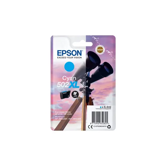 Tinteiro Epson 502XL Azul C13T02W24010 | Alta Capacidade para Impressoras Epson na BluePixel.pt