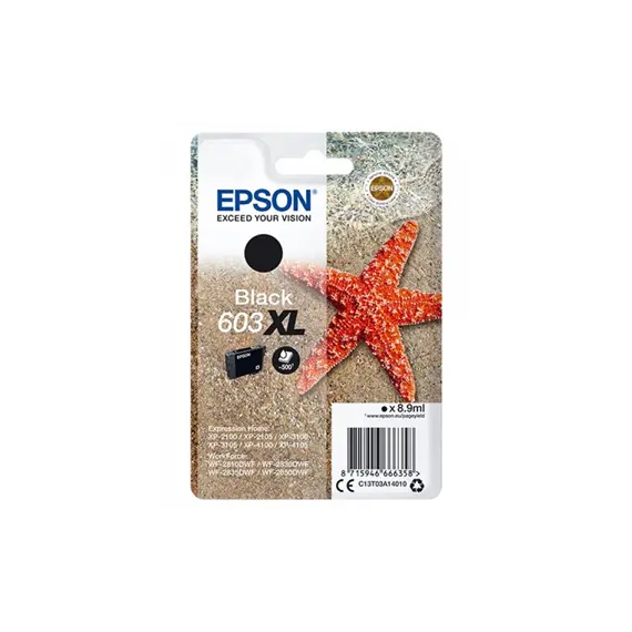 Tinteiro Epson 603XL Preto C13T03A14010 - Alta Capacidade para Impressoras Epson | BluePixel.pt