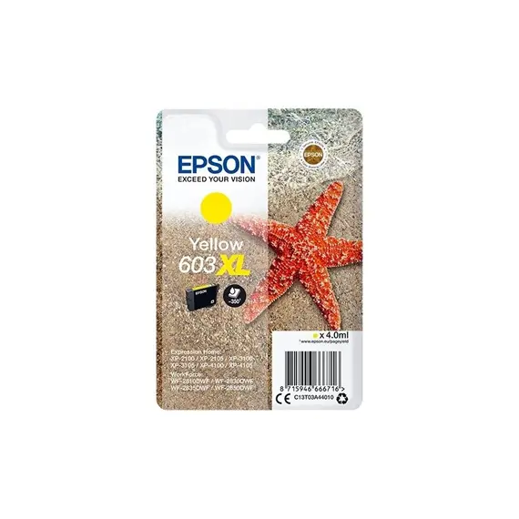 Tinteiro Epson 603XL Amarelo C13T03A44010 | Alta Capacidade para Impressoras Epson | BluePixel.pt