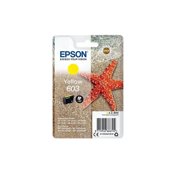 Tinteiro Epson 603 Amarelo C13T03U44010 | Alta Qualidade de Impressão na BluePixel.pt