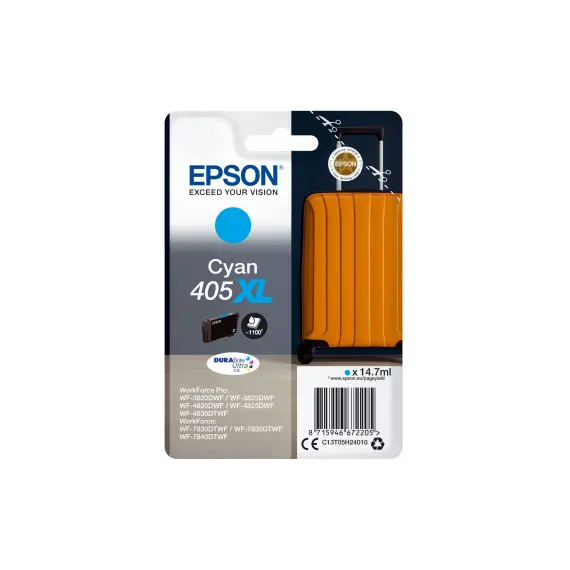 Tinteiro Epson 405XL Azul C13T05H24010 - Alta Capacidade para Impressoras Epson | BluePixel.pt