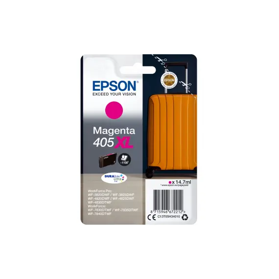 Tinteiro Epson 405XL Magenta C13T05H34010 - Capacidade de 14,7ml para até 1100 páginas | bluepixel.pt