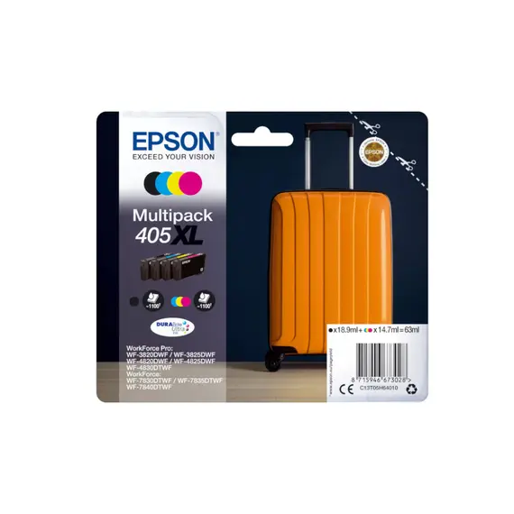 Pack Tinteiros Epson 405XL 4 Cores (C13T05H64010) | Alta Qualidade na BluePixel.pt